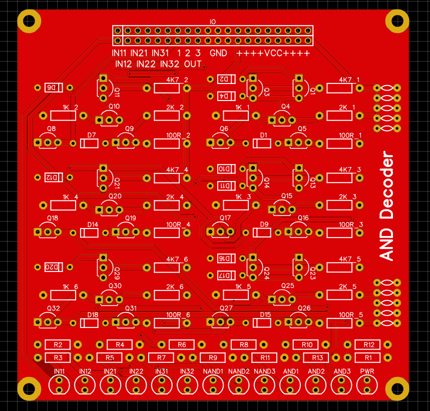 3-Input AND Gate Module (Red Board)
